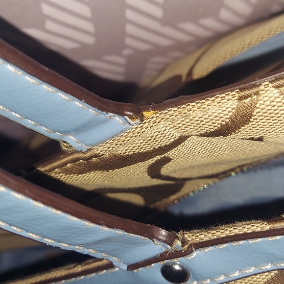 COACH Diaper Bag/Handbag Tote w/ Matching Coach SLG Items as a "Set" - Picture 11 of 16